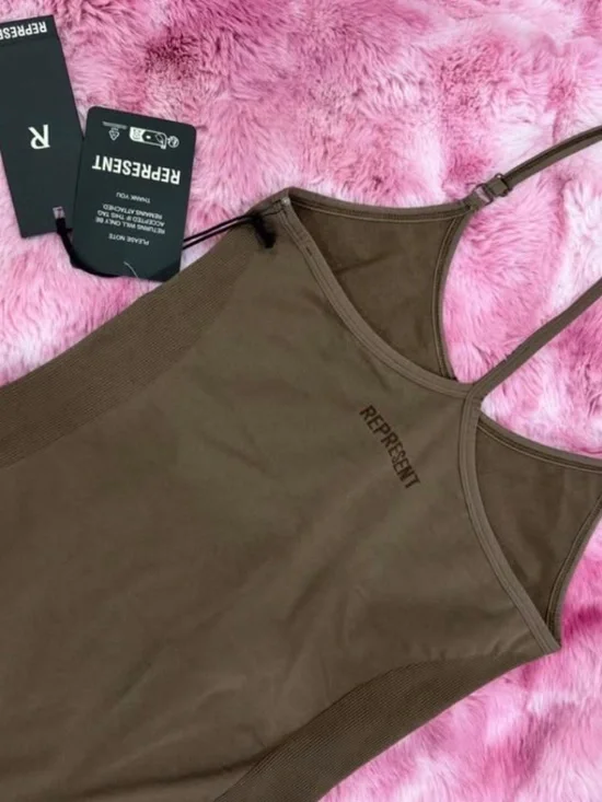 Represent Jumpsuit Mocha New with Tags Small - Picture 2 of 5